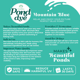 PondBliss Mountain Blue is safe for fish and wildlife.