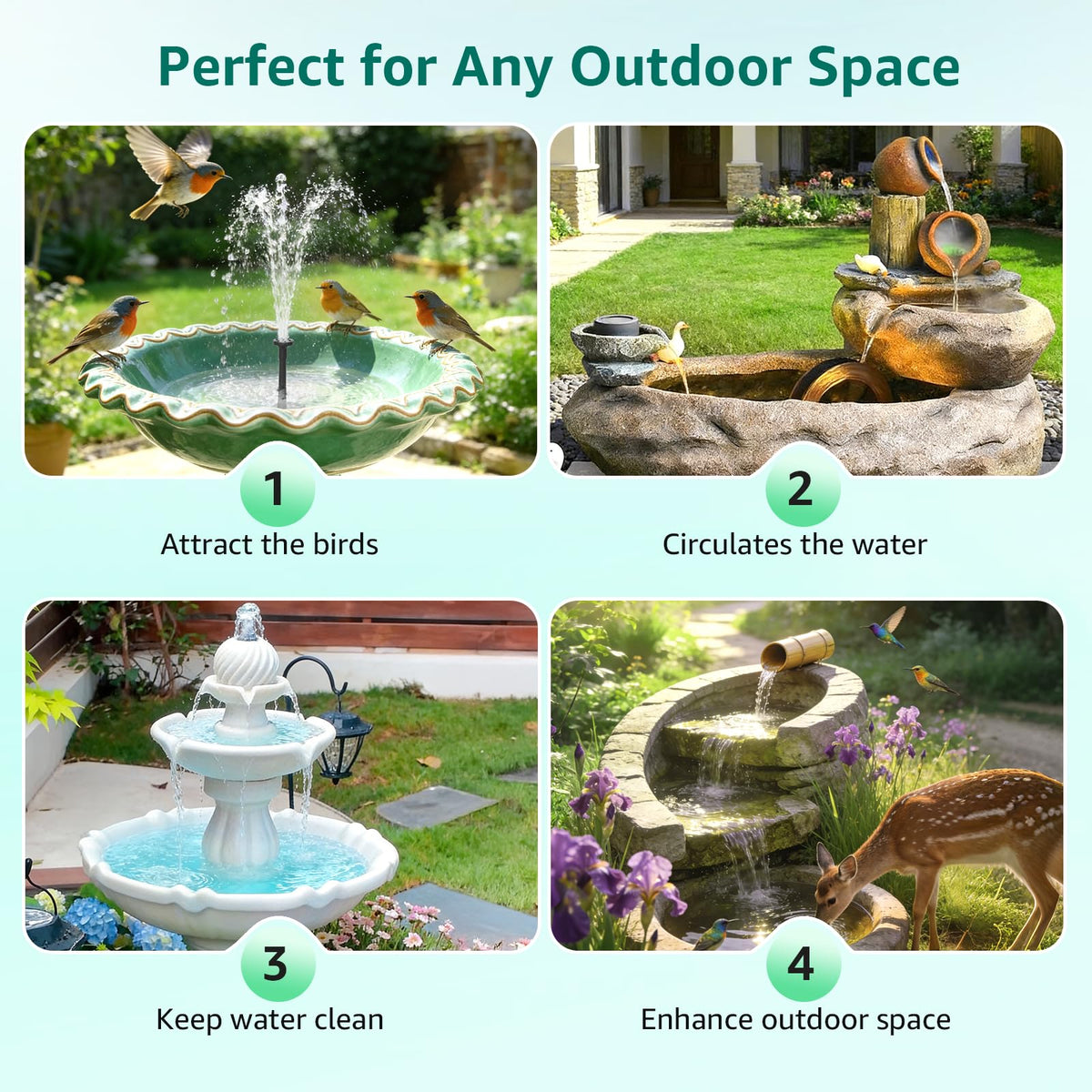 PONDIA dual-layer nozzles offering seven+ spray styles