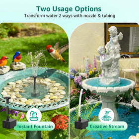 PONDIA five spray modes nozzle set for creative water effects.