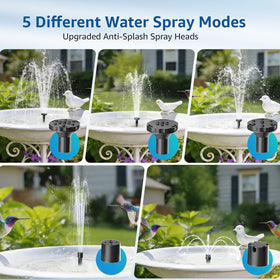 PONDIA solar fountain pump in a fish tank creating moving water and aeration.