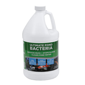 PondValue Ultimate Pond Bacteria bottle pouring to begin muck breakdown