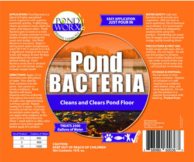 Pondworx treats up to 2,500 gallons per bottle