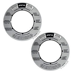 Pongle SPX0714G Hayward valve label closeup, durable vinyl for long-lasting visibility