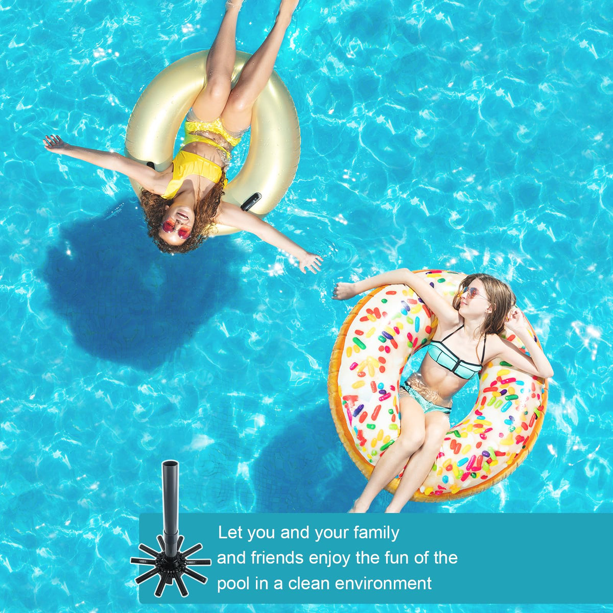 Pongle SX180DA support materials help maintain consistent pool water quality.