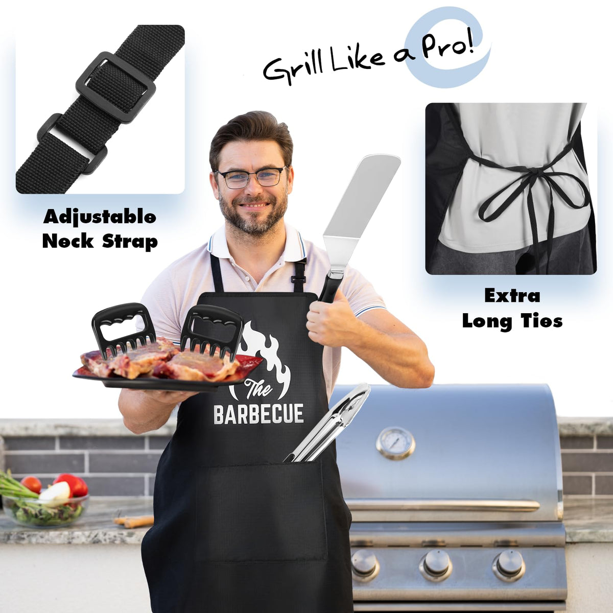 Pontual oil brush with cleaning pad supports easy seasoning and upkeep.
