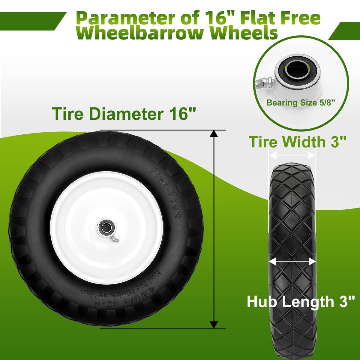 Pontuss 58-bearing extension spacers improve fit and customization for various wheelbarrows