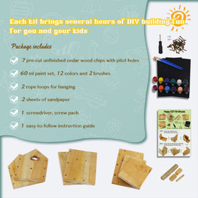 Pontuss DIY Birdhouse Kit paint brush for smooth finishes