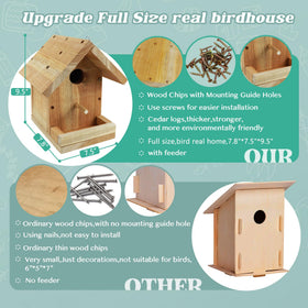 Pontuss DIY Birdhouse Kit screw pack enables quick assembly