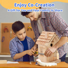Pontuss pre-drilled holes boards enable easy construction for family projects.