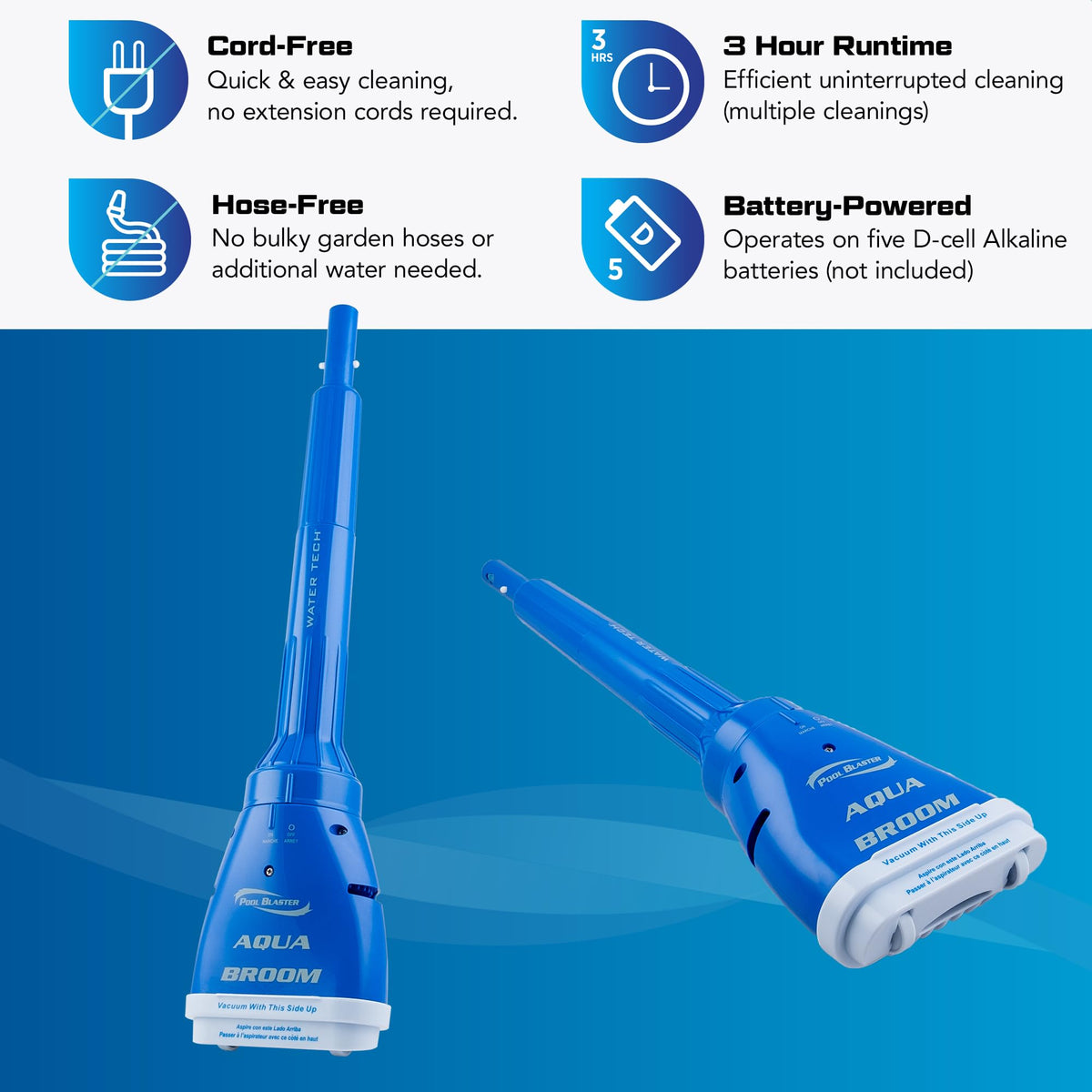 Pool Blaster Aqua Broom battery-powered convenience without hoses