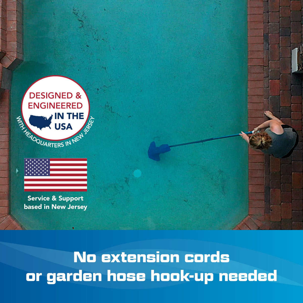 Pool Blaster Max CG pole-attachment compatibility with standard poles.