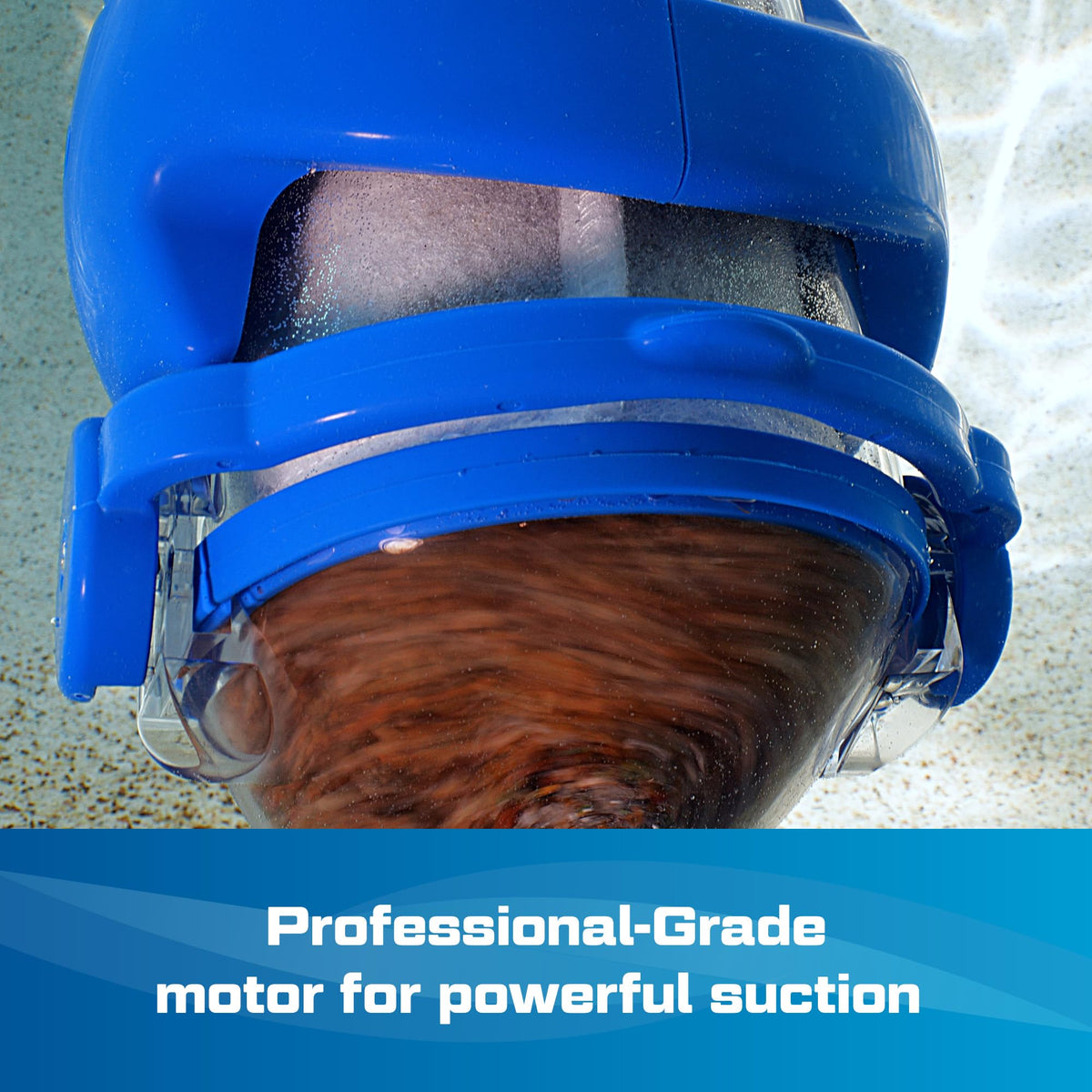 Pool Blaster Max CG vacuum head demonstrates versatile cleaning angles.