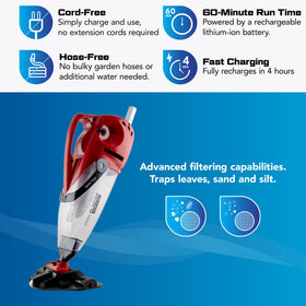 Pool Blaster Pulse XL 350 multilayer filter bag catches debris before reaching the system.