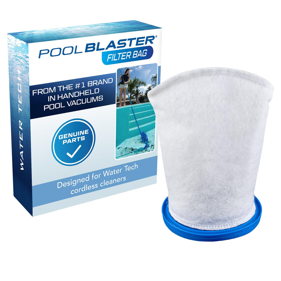 Pool Blaster Xtreme multilayer filter bag closeup highlighting layered filtering for fine debris.