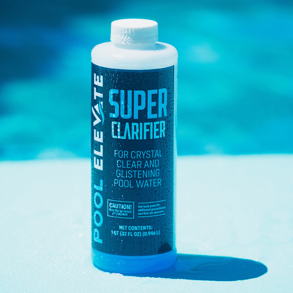 Easy dosing with Pool Elevate clarifier for quick results.