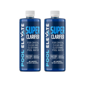 Pool Elevate Ultimate Clarity Booster bottle label for fast water clarity
