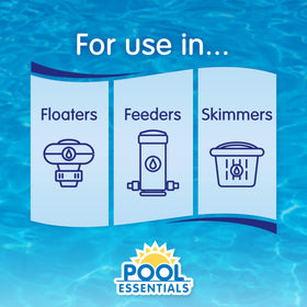 Pool Essentials 3-inch tablets in floating dispenser for convenient sanitization