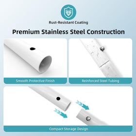 Pool Helper anti-corrosion coating protects brackets in harsh weather.