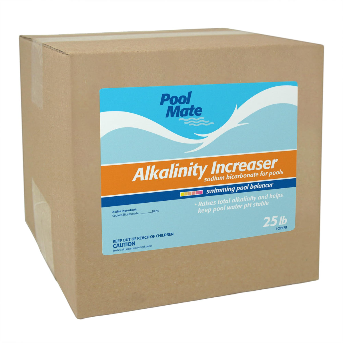 Pool Mate 25lb premium alkalinity increaser bag raises pool alkalinity safely