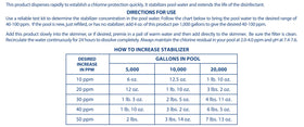 Clear pool water after Pool Mate treatment showing improved chlorine longevity.