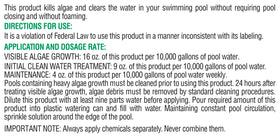 Pool Mate edge-sprinkle application around pool perimeter for even treatment