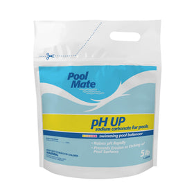 Pool Mate ph up bottle ready for quick pH adjustment in pool water
