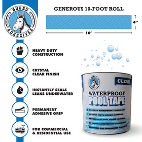 Pool Patch Burro Adhesives underwater sealing closeup for performance