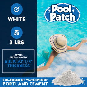 Pool Patch quick-drying tile bond enabling faster pool restoration.
