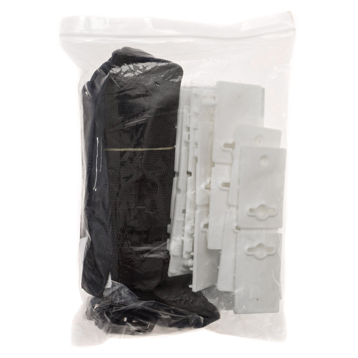 Pool Ruler strap clips and velcro parts provide strong weather-resistant connections