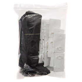Pool Ruler strap clips and velcro parts provide strong weather-resistant connections
