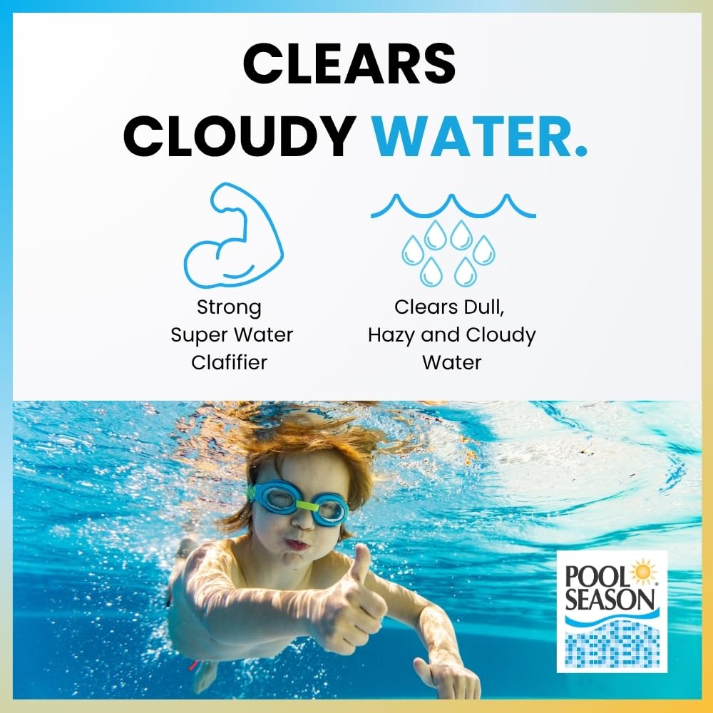 Pool Season Super Water Clarifier boosts filtration performance