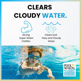 Pool Season Super Water Clarifier boosts filtration performance