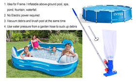 Pool Supply Town extra vacuum head handle for versatile vacuuming