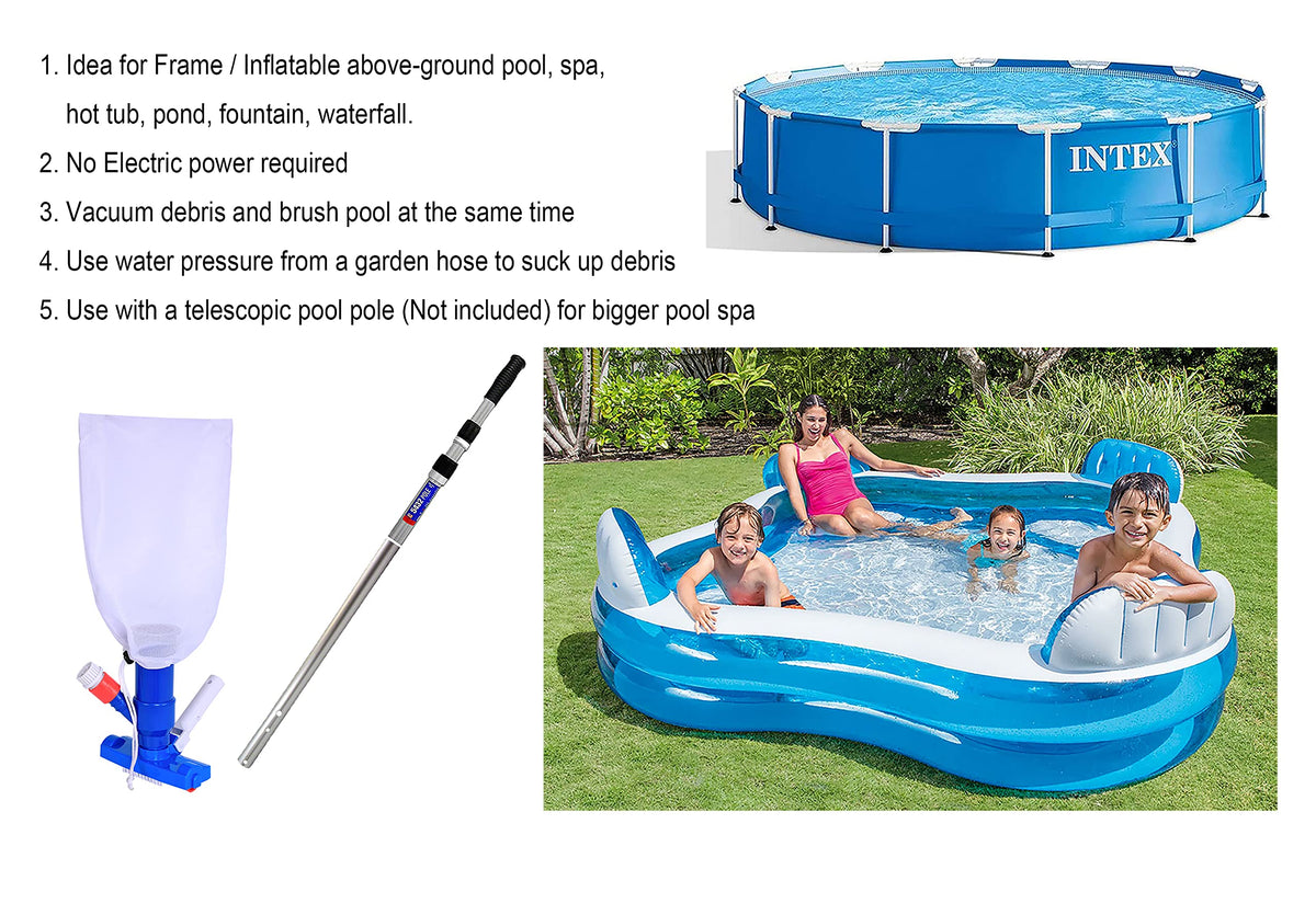 Pool Supply Town garden hose venturi creates powerful suction without electricity