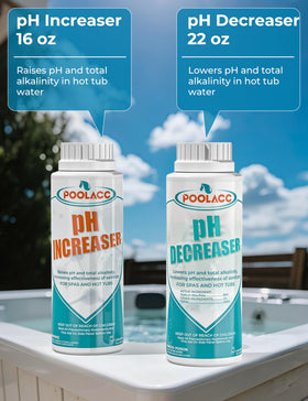 Poolacc Defoamer and stain preventer with accessories.
