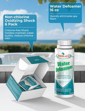 Poolacc Non-Chlorine Shock in action for water clarity.