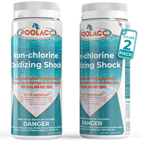 POOLACC non chlorine spa shock dissolves quickly for fast water clarity