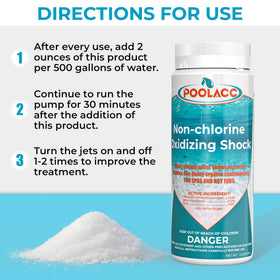 POOLACC odor eraser technology neutralizes smells in hot tubs