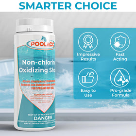 POOLACC water clarity improvement after treatment