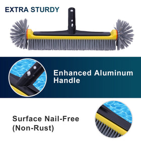 POOLAZA 17.5-inch wide sweep covers more pool area per pass.
