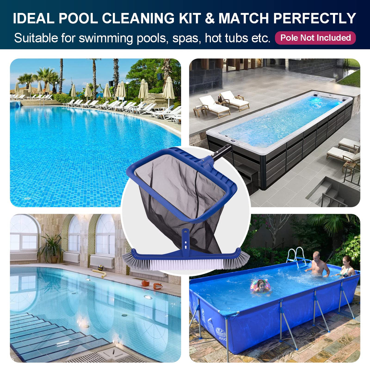 Poolaza Curved edges reach corners and tight spots with ease