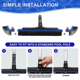POOLAZA curved-ends design reaches corners and tight spots.