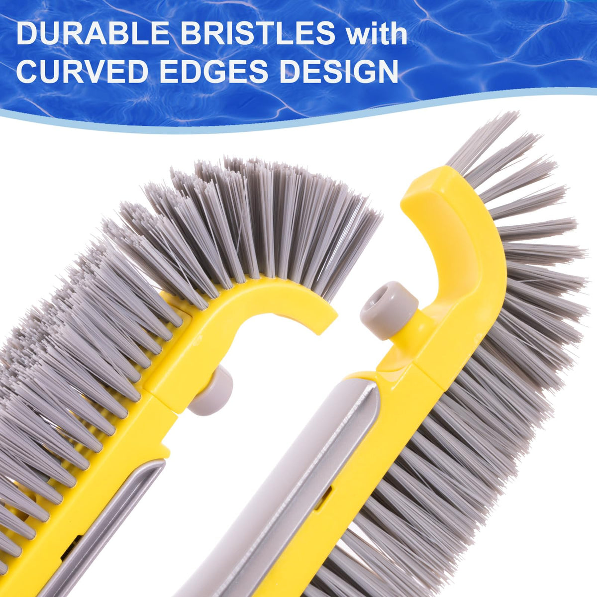 POOLAZA curved ends design reaches corners and tight spots easily.