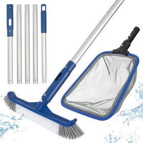 POOLAZA deluxe kit brush head for efficient wall scrubbing and easy pool maintenance.