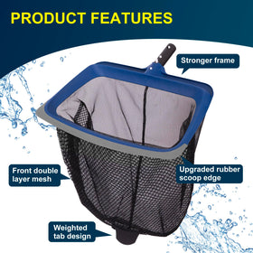 Poolaza Deluxe rotatable scrub brush tackles corners and tight spaces.