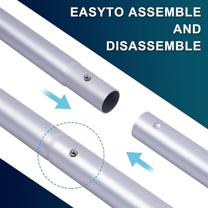 Poolaza detachable telescoping mechanism for versatile cleaning tasks.