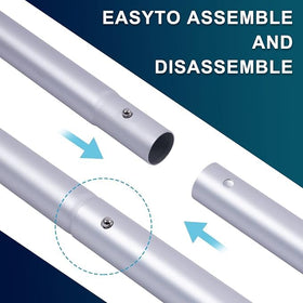 Poolaza detachable telescoping mechanism for versatile cleaning tasks.