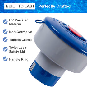 POOLAZA durable UV-resistant floater withstands sun and splashes.