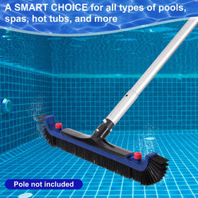 POOLAZA compatible with standard pool poles for easy setup.
