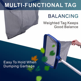POOLAZA easy-scoop edge design speeds up cleaning